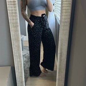 Wide leg flowy roxy pants